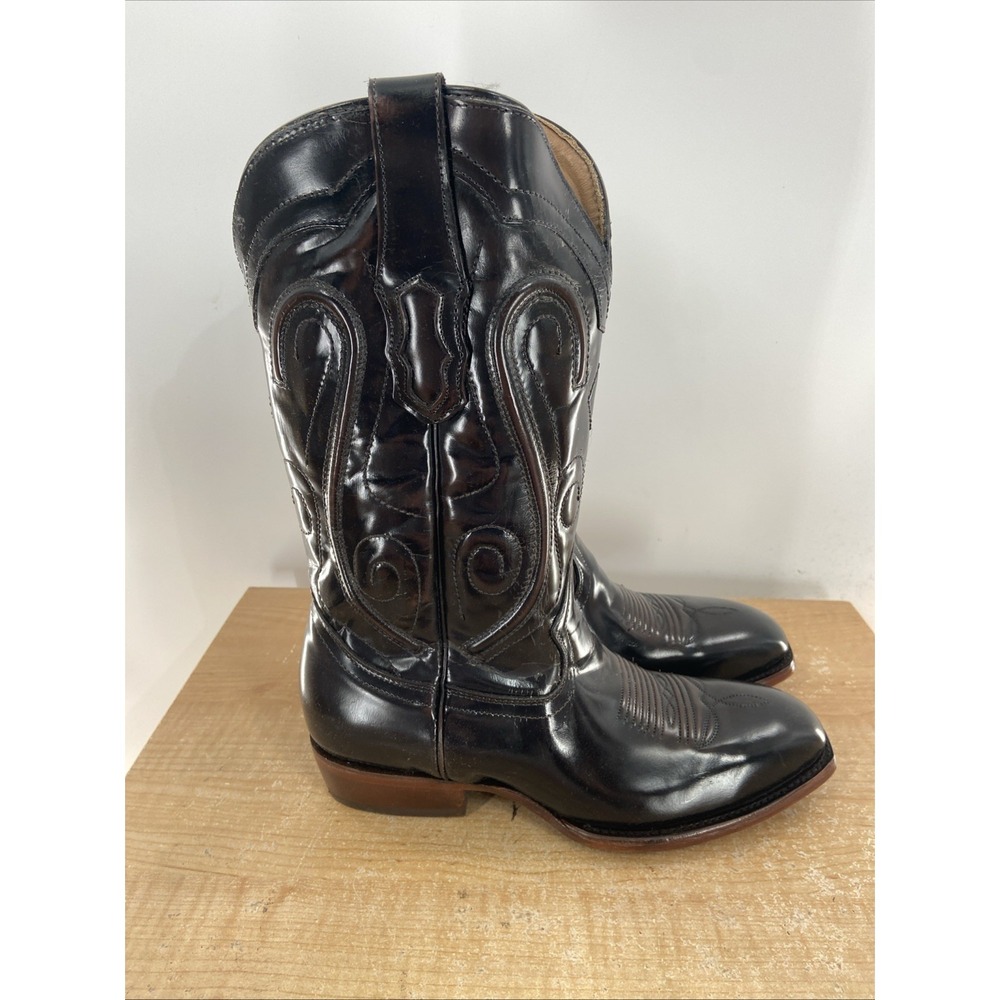 Corral Chamelon Embroidery French Toe Boots A4502 Men's Size 8 Brown